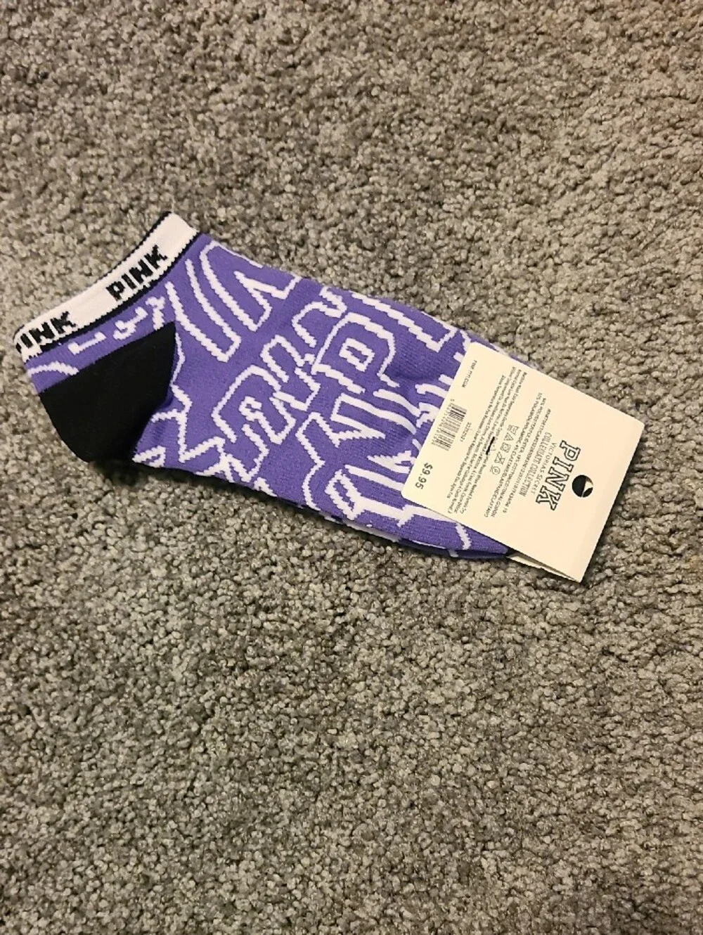 PINK Victoria's Secret Women's Low-Cut Ankle Socks in Purple